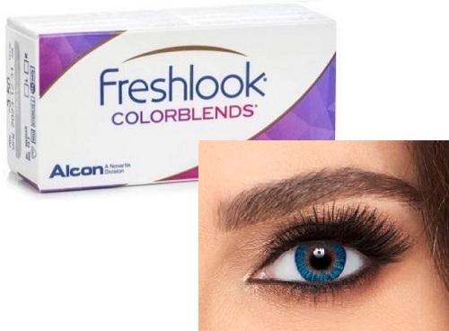 Freshlook ColorBlends True Sapphire / Turquoise colors by Alcon